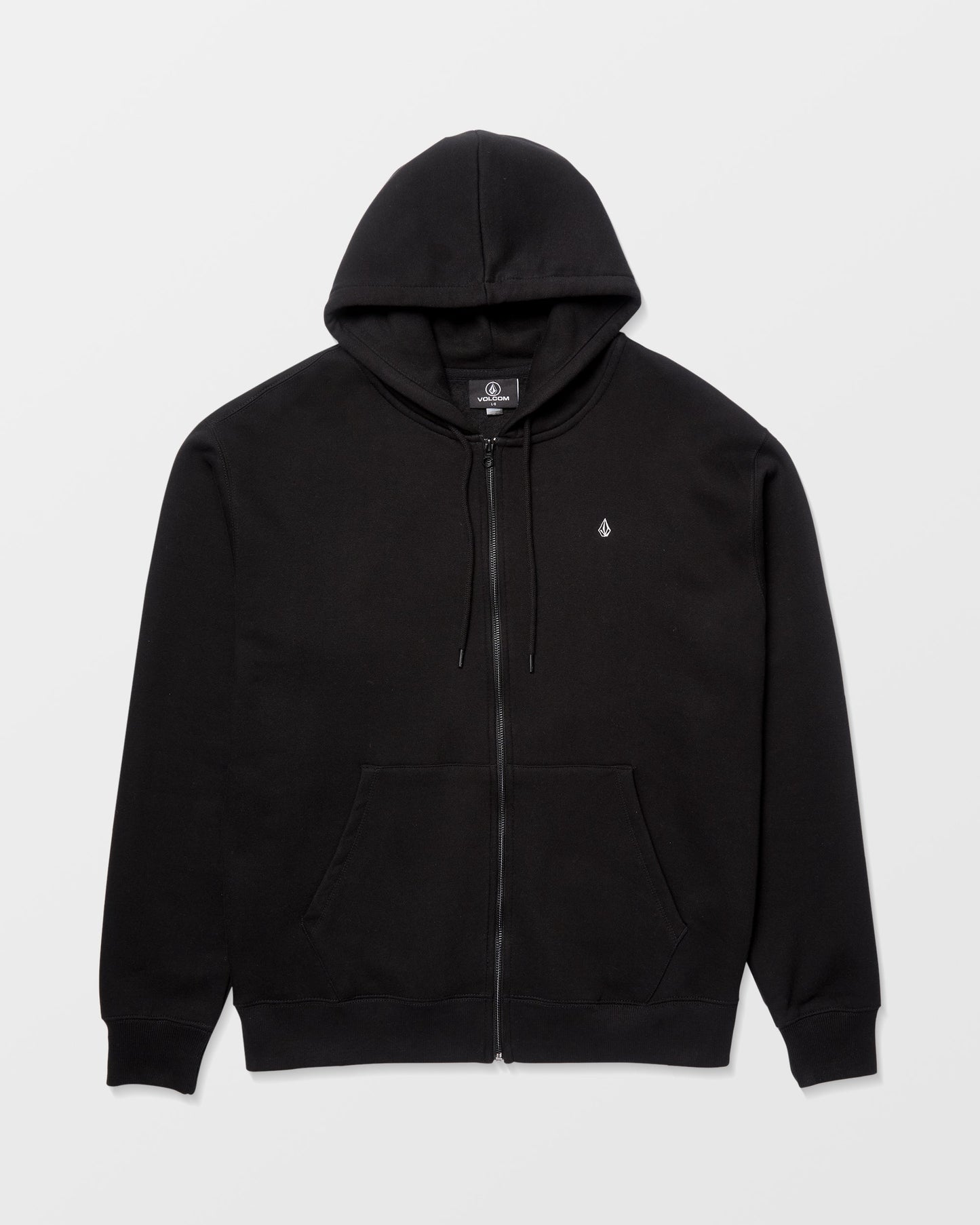 Sweat À Capuche Zippé Single Stone - Black