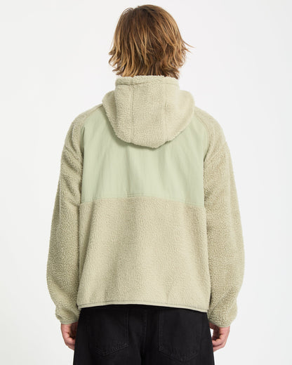 Sweat Sherpa À Capuche Zippé Nomaa - Green Tea