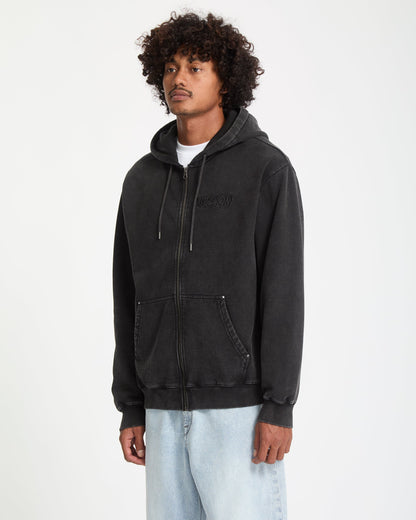 Sweat À Capuche Zippé Studder - Black