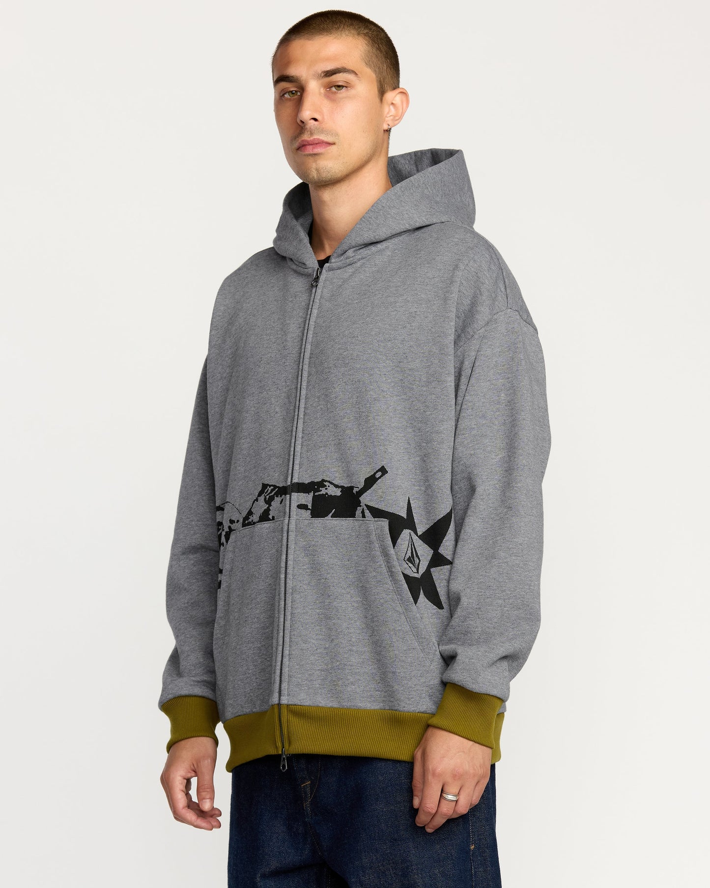 POVJ HEAVY ZIP FLEECE