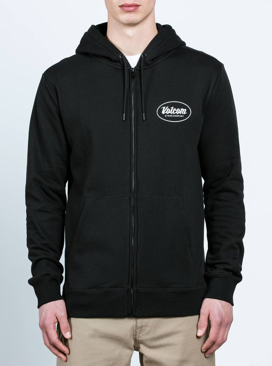 Sweat À Capuche Zippé Supply Stone - Black