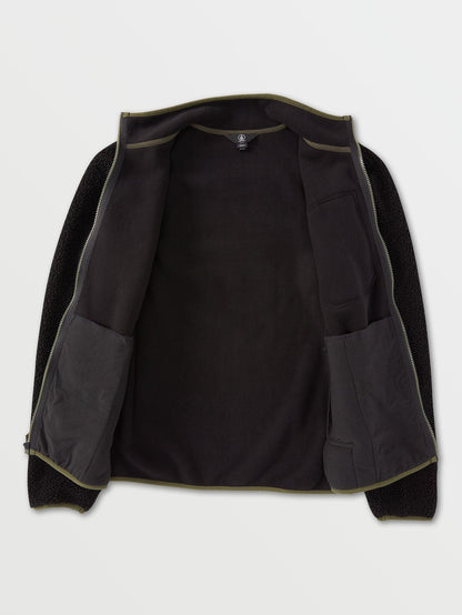Muzzer Fuzzar Zip-Up Sweatshirt - NEW BLACK