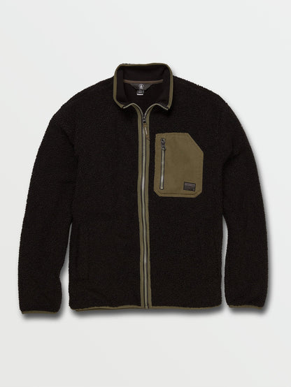 Muzzer Fuzzar Zip-Up Sweatshirt - NEW BLACK