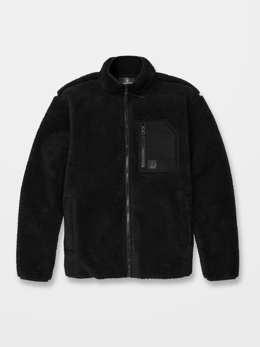 Muzzer Fuzzar Sweatshirt mit Reißverschluss – SCHWARZ