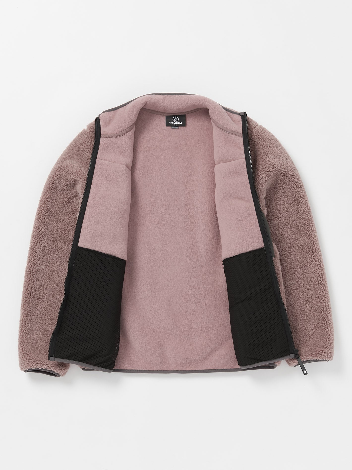 Storm Stone Sherpa-Sweatshirt mit Reißverschluss – BORDEAUXBRAUN
