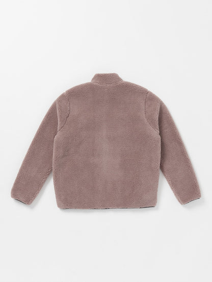 Storm Stone Sherpa-Sweatshirt mit Reißverschluss – BORDEAUXBRAUN