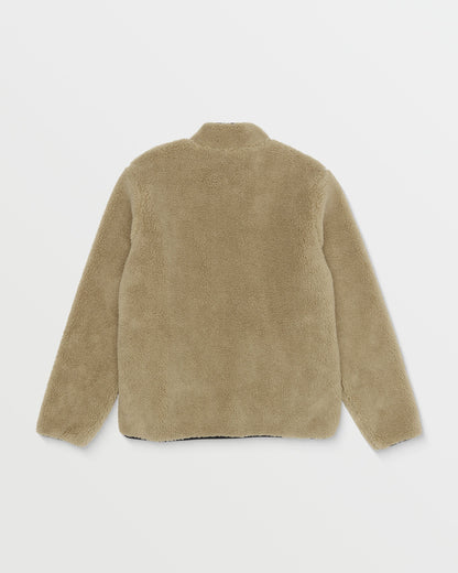 Sweat Zippé Storm Stone Sherpa - Dark Khaki