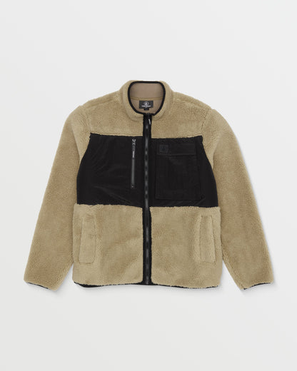 Sweat Zippé Storm Stone Sherpa - Dark Khaki
