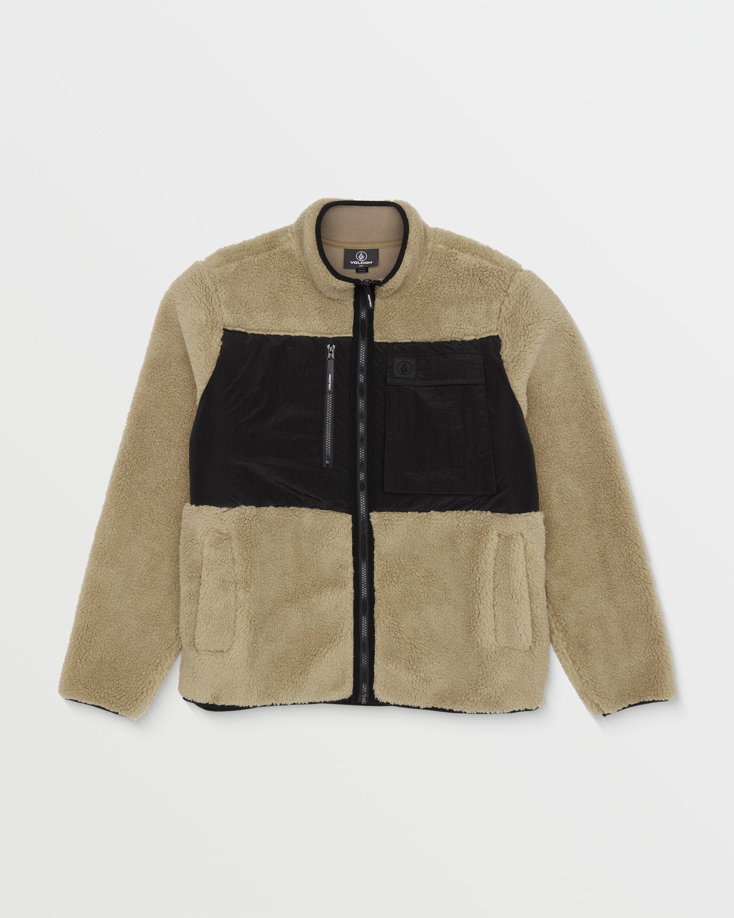 Sweat Zippé Storm Stone Sherpa - Dark Khaki