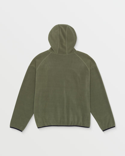 Nomaa Fleece-Kapuzenpullover mit Reißverschluss – Wintermoss