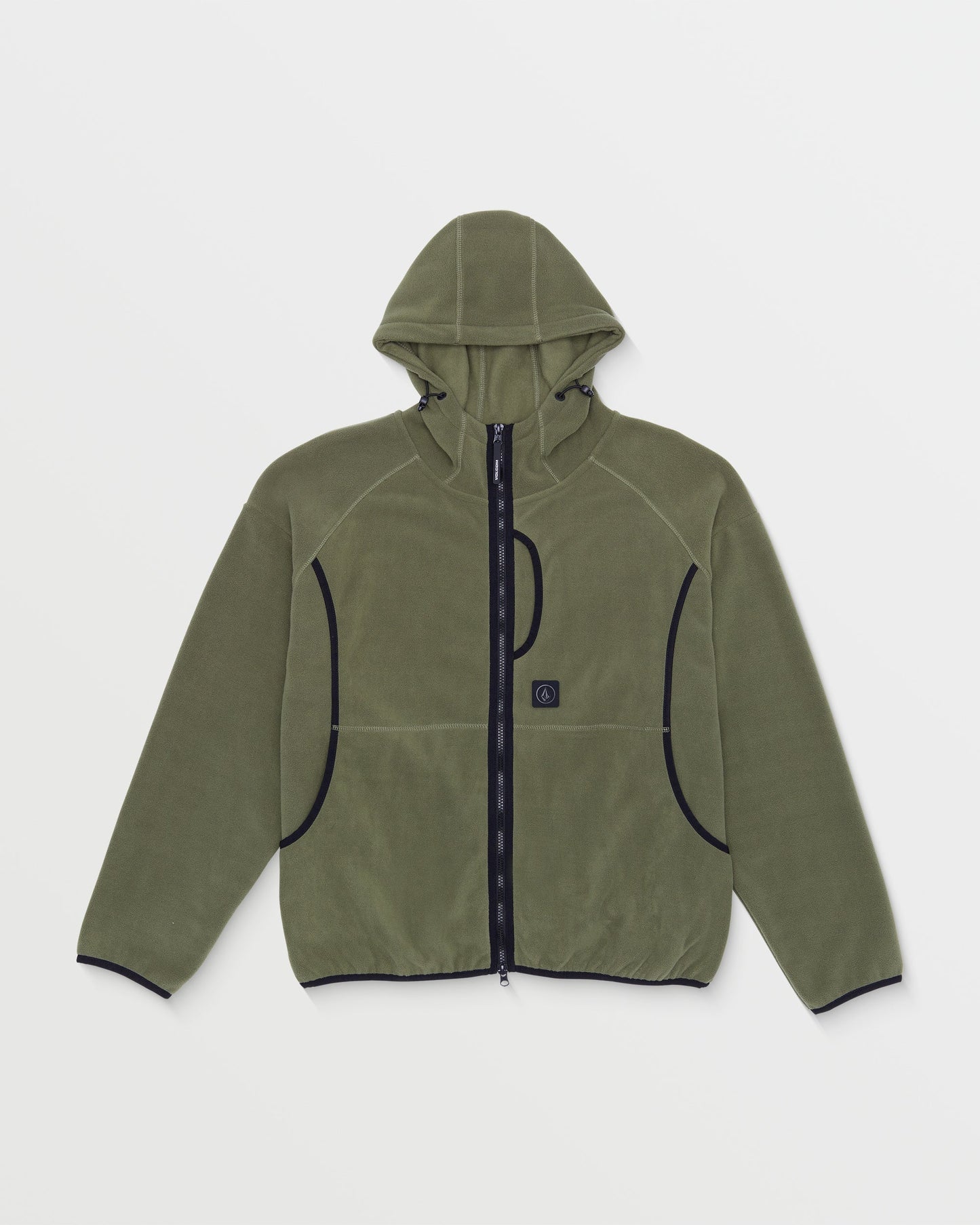 Nomaa Fleece-Kapuzenpullover mit Reißverschluss – Wintermoss