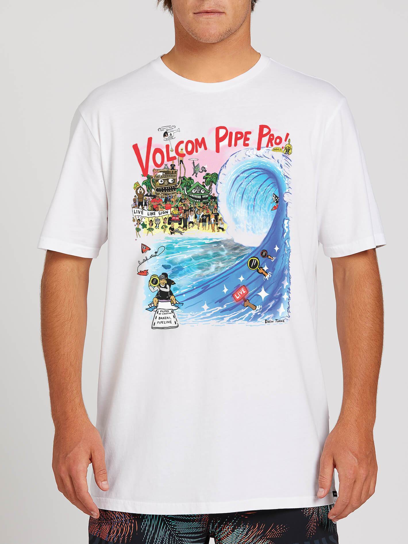 VPP Drew Toonz Kurzarm-T-Shirt – Weiß