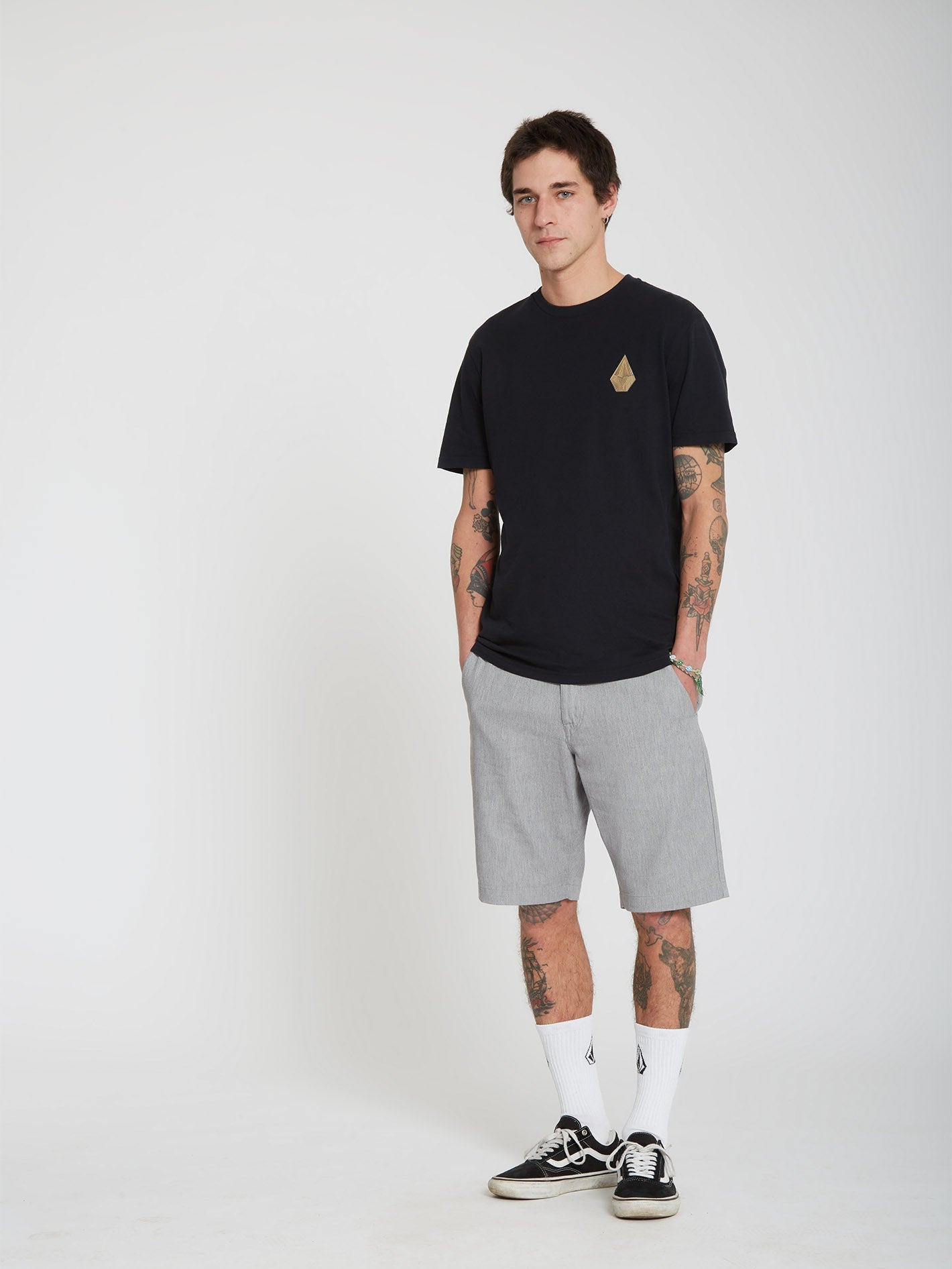 T-shirt T Hooper Glimmer - BLACK