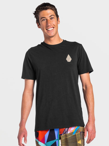 T-shirt T Hooper Glimmer - BLACK