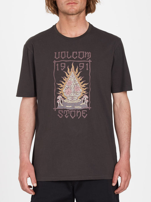 Caged Stone T-Shirt – GESPÜLTES SCHWARZ