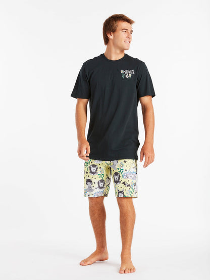 T-shirt Surf Vitals Animal - BLACK