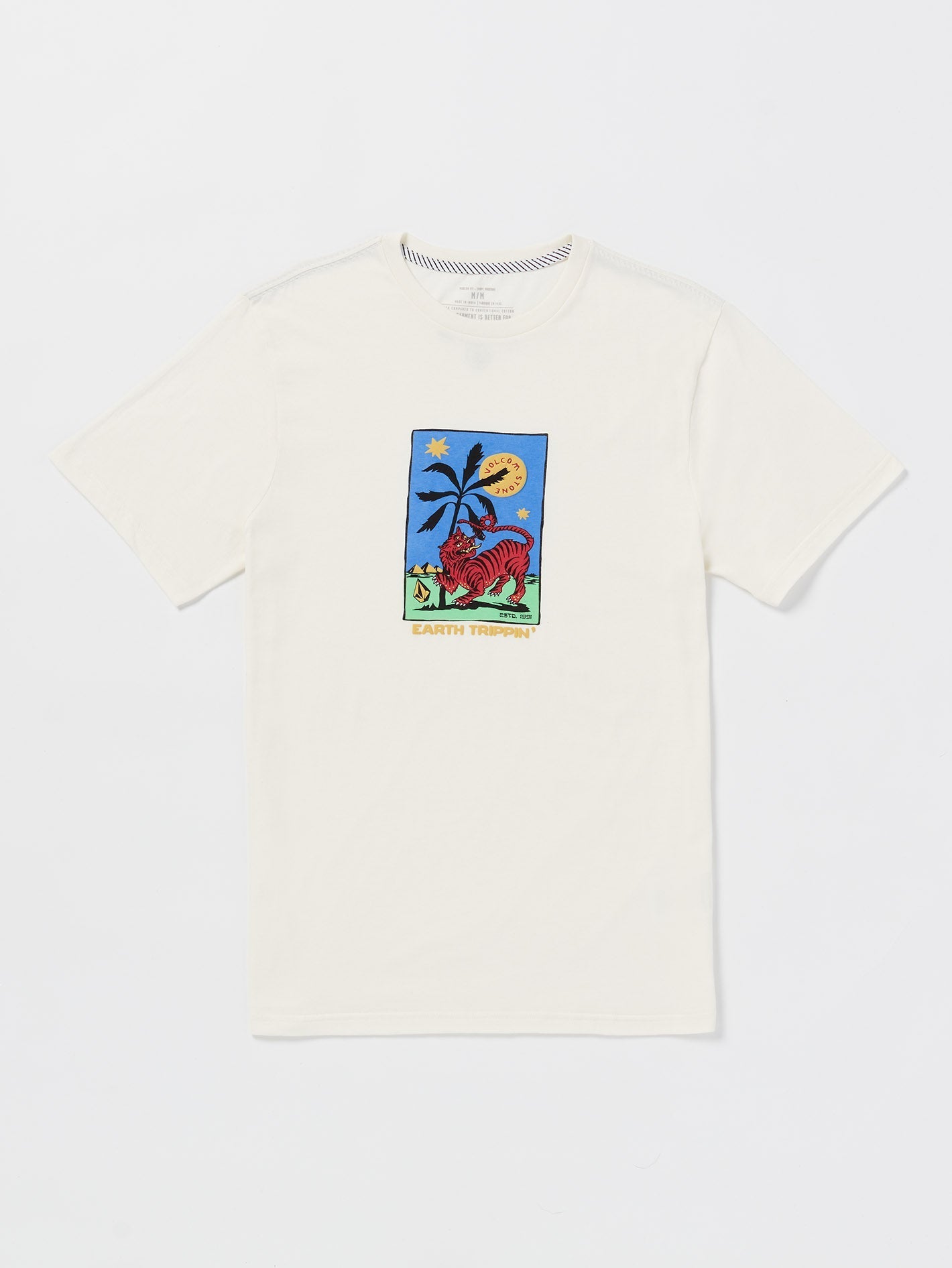 T-Shirt Tarot Tiger Farm To Yarn - Off White