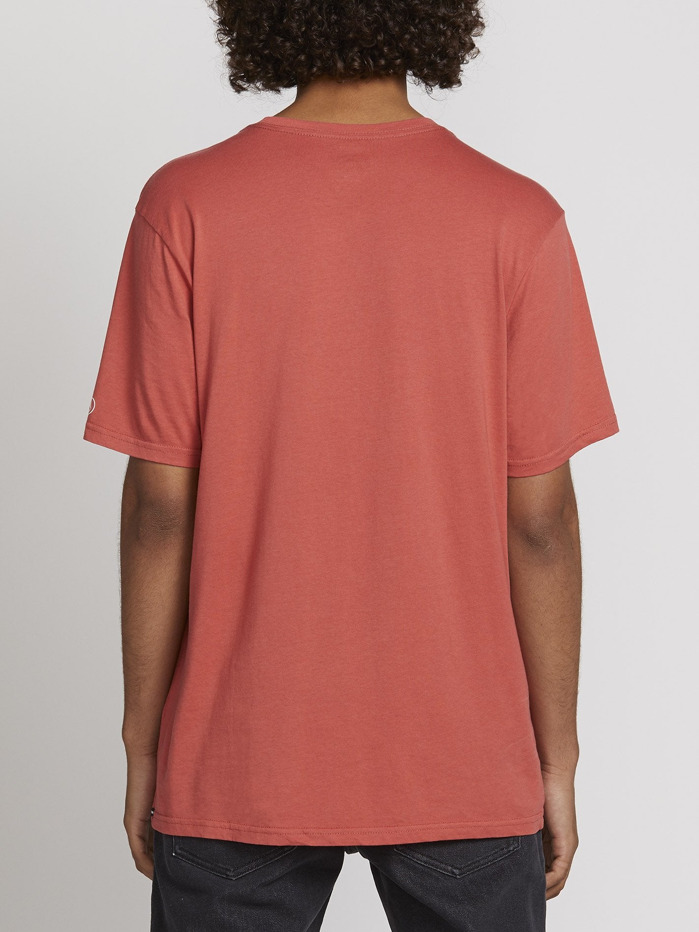 Solides T-Shirt - Mineralrot