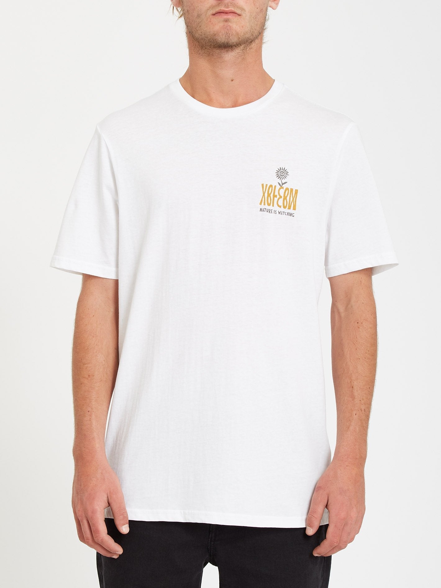 Daisy Flip T-Shirt - WHITE