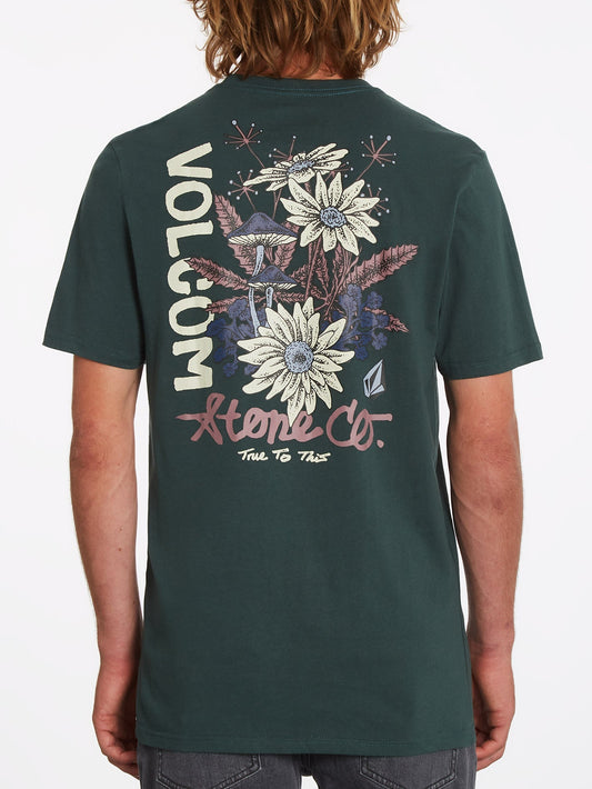 T-shirt Psychedaisy - CEDAR GREEN