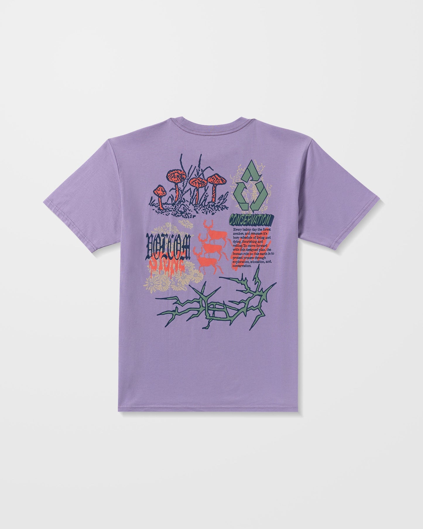 T-Shirt Stone Matter - Purple Ash