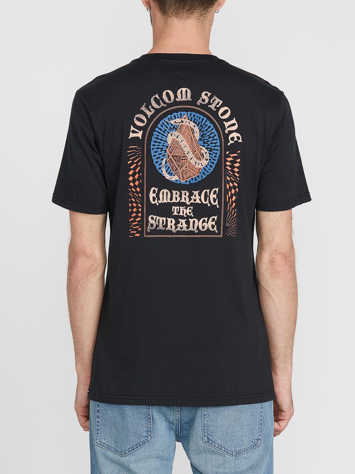 Spun Kurzarm-T-Shirt mit Taschen – SCHWARZ