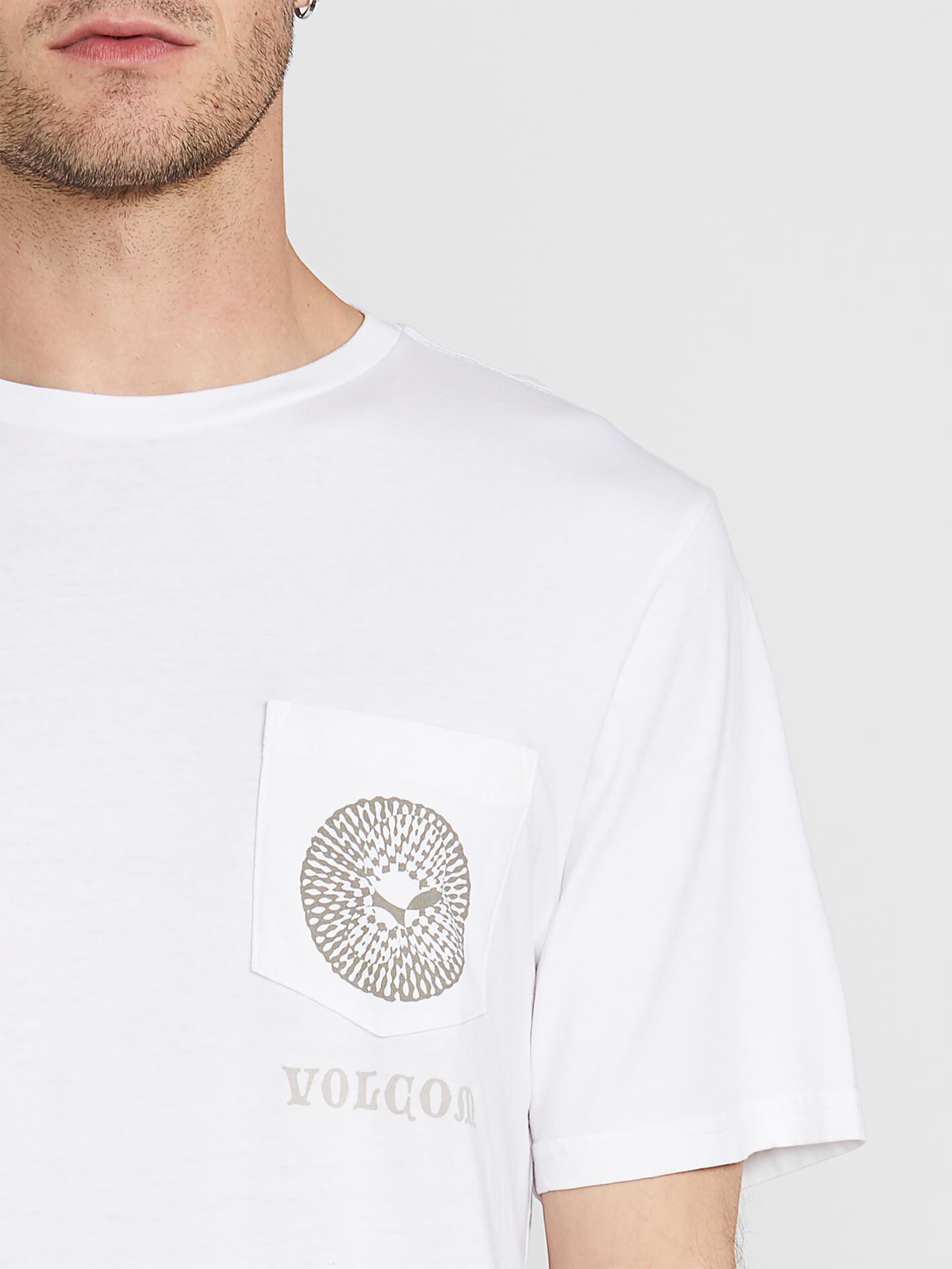 Spun Short Sleeve T-Shirt with Pockets - WHITE