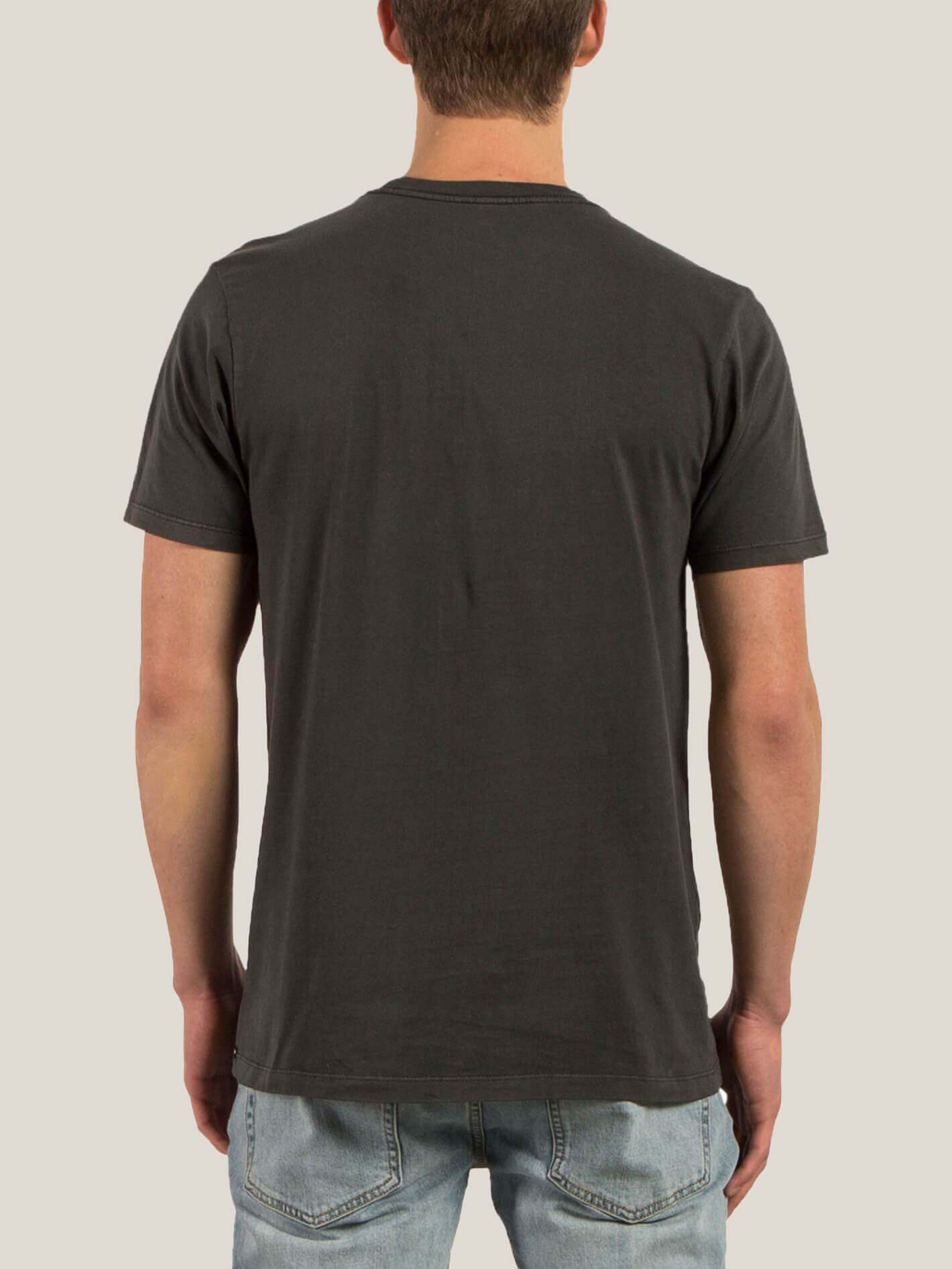 T-Shirt Manches Courtes Pale Wash Solid - Black