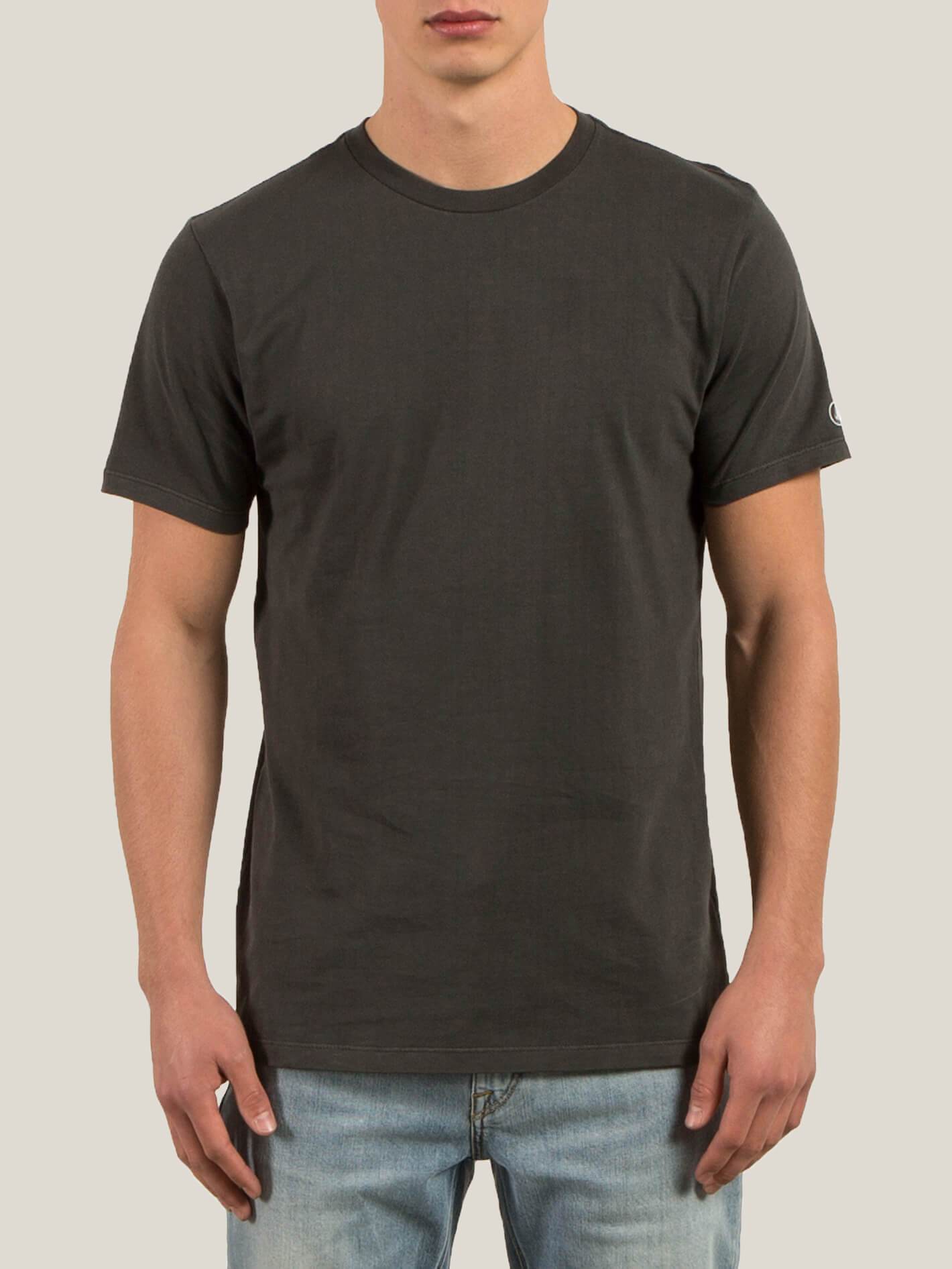 T-Shirt Manches Courtes Pale Wash Solid - Black