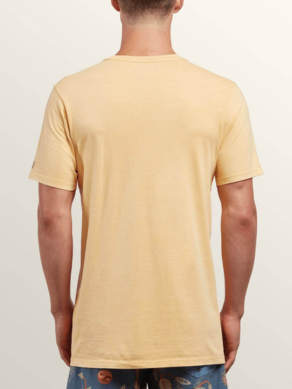 Pale Wash Solid Short Sleeve T-Shirt - Sunburst