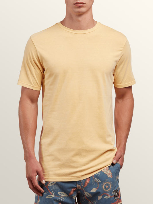 T-Shirt Manches Courtes Pale Wash Solid - Sunburst
