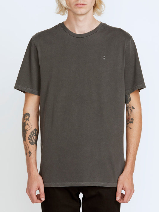 T-shirt Solid Stone - BLACK