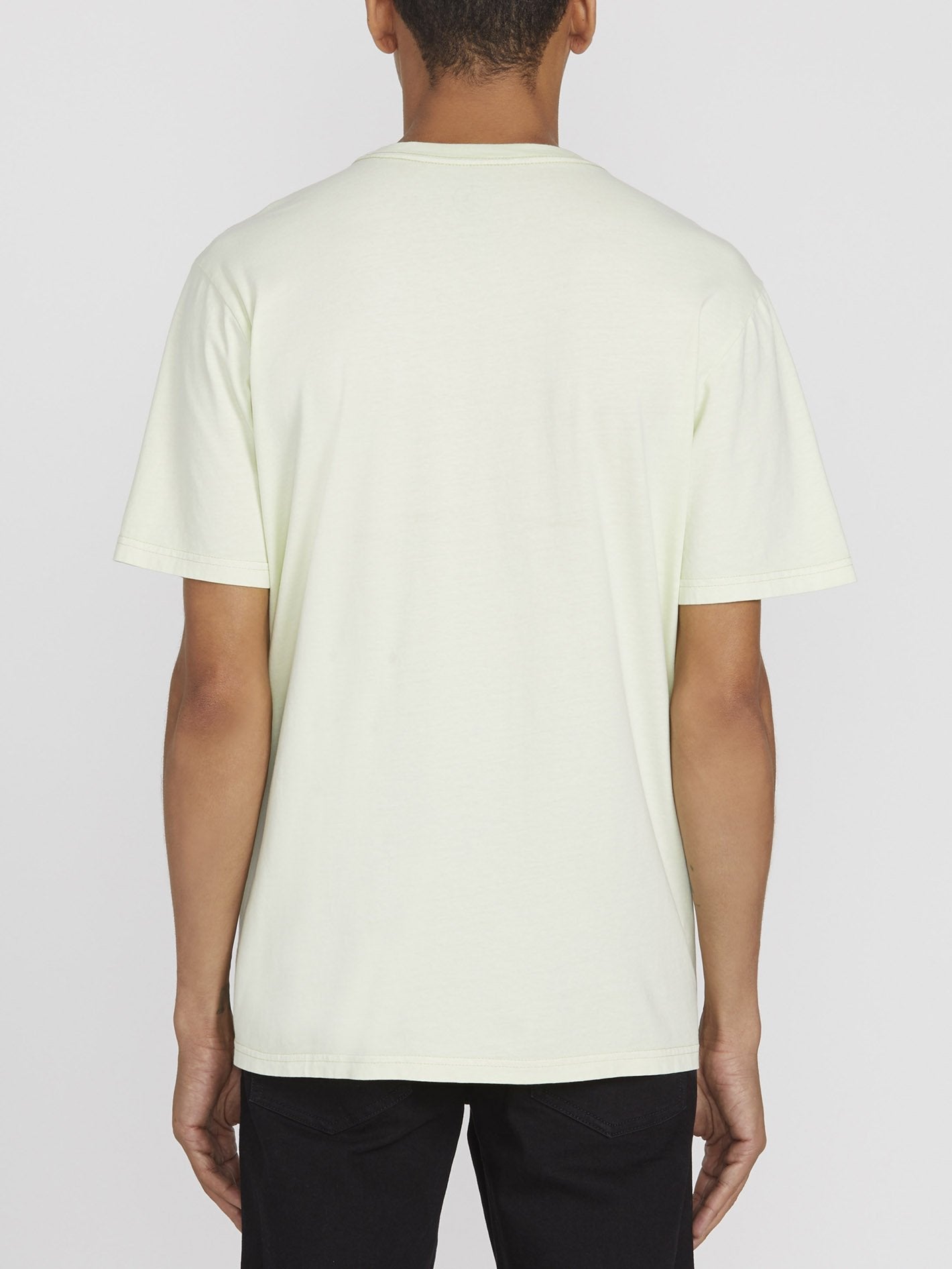 Solid Stone Emb T-Shirt - KEY LIME