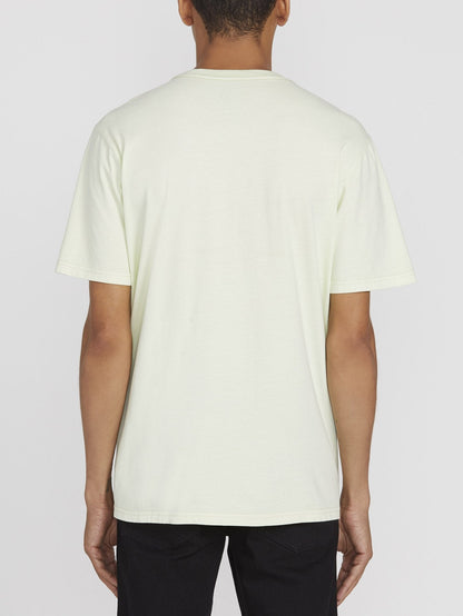 Solid Stone Emb T-Shirt - KEY LIME