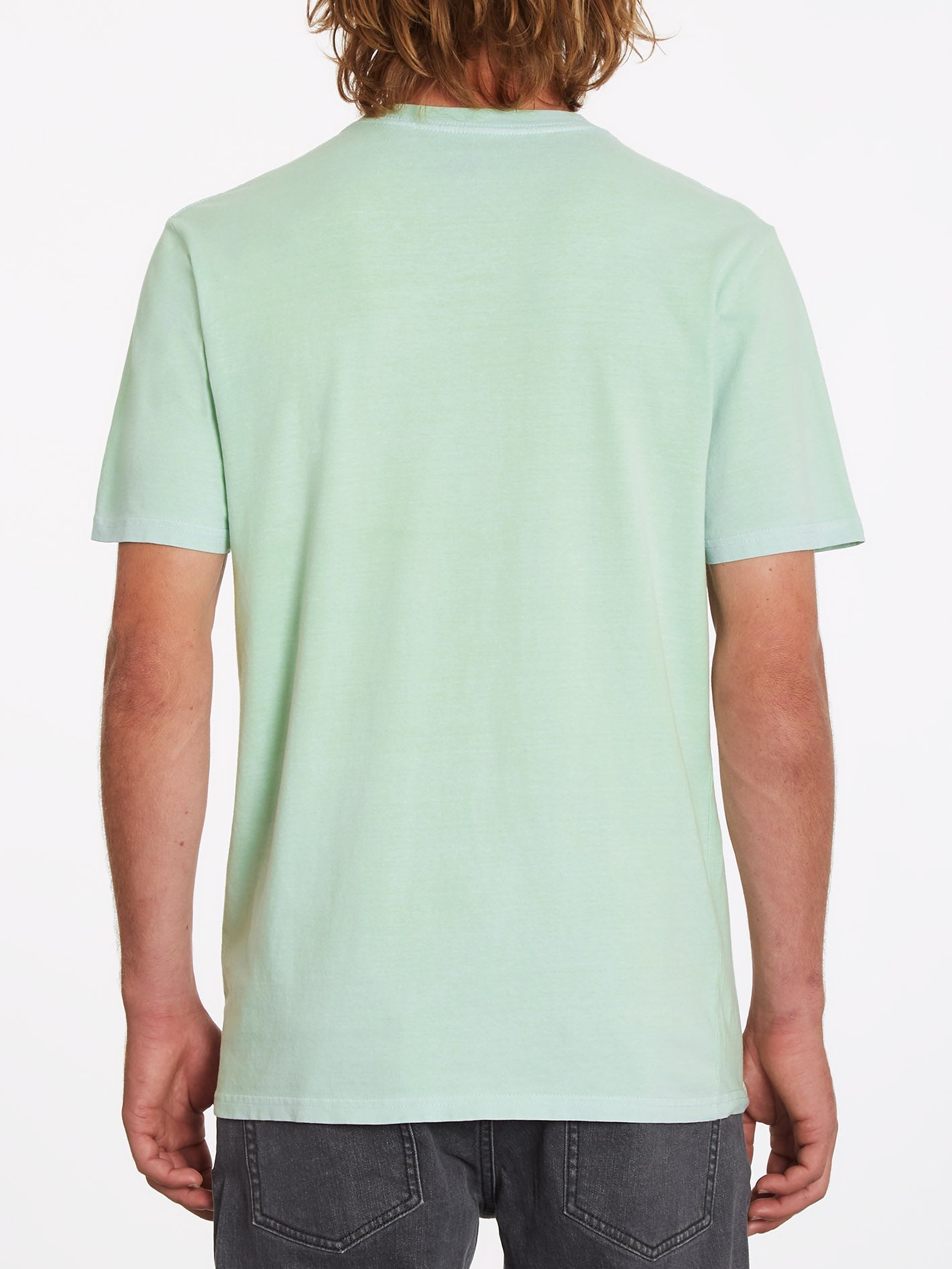 Solid Stone T-shirt - LICHEN GREEN