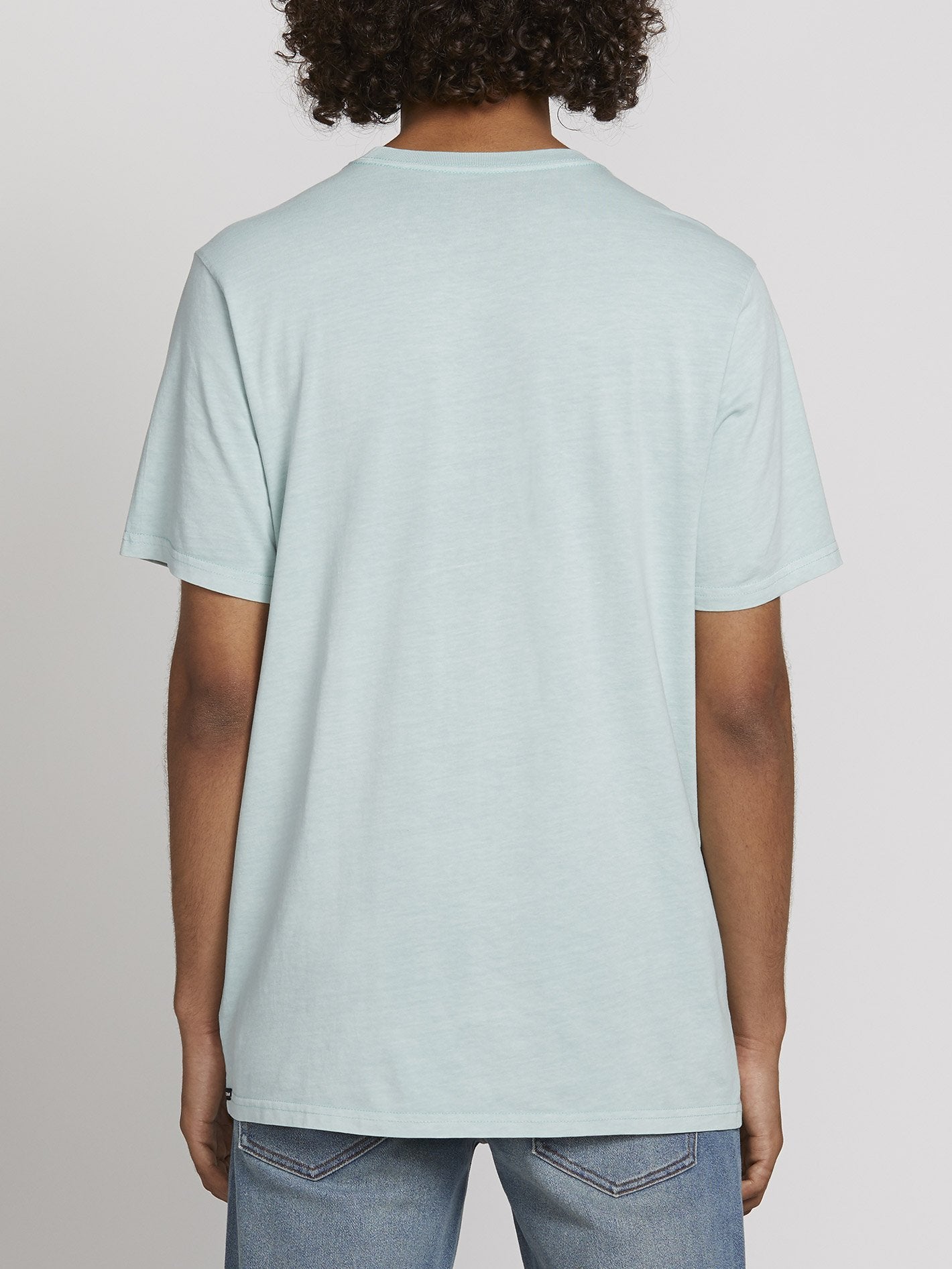 Solid Stone Emb T-Shirt - Sea Glass