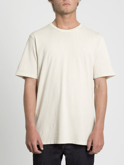 T-shirt Solid Stone Emb - White Flash
