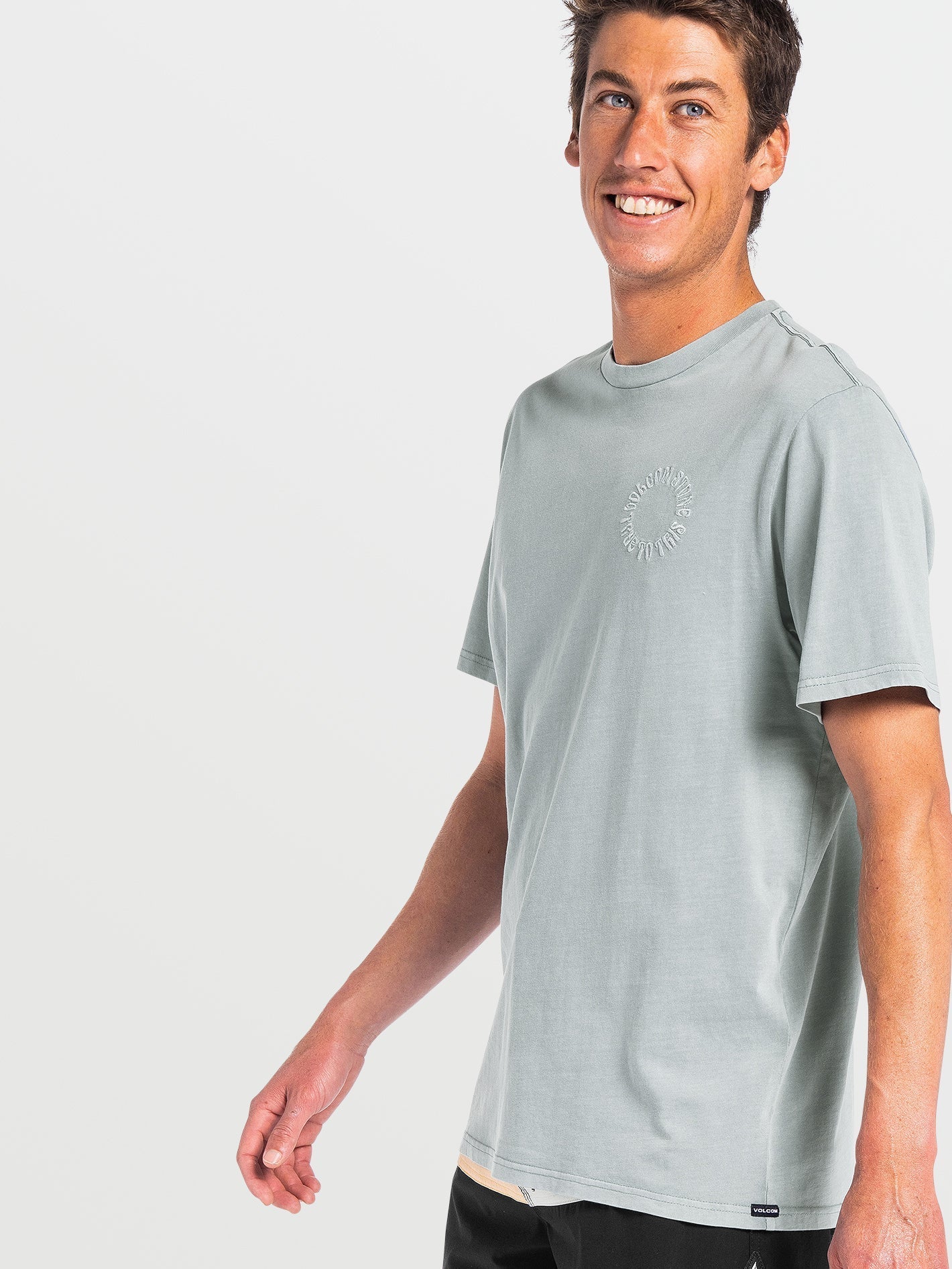 T-Shirt mit Kreis-Emblem - STORMY SEA