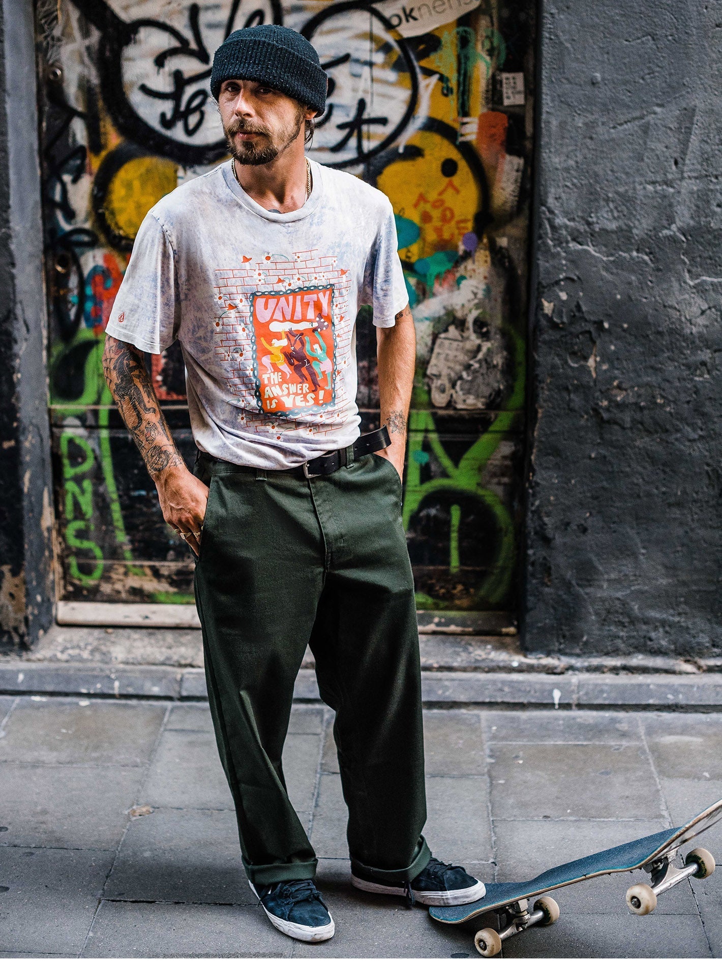 Egle Zvirblyte 2 T-shirt - ANGLED BLEACH WASH