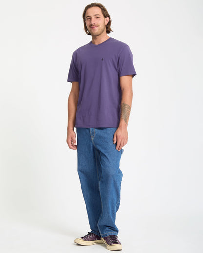 T-Shirt Solid Stone - Dark Purple