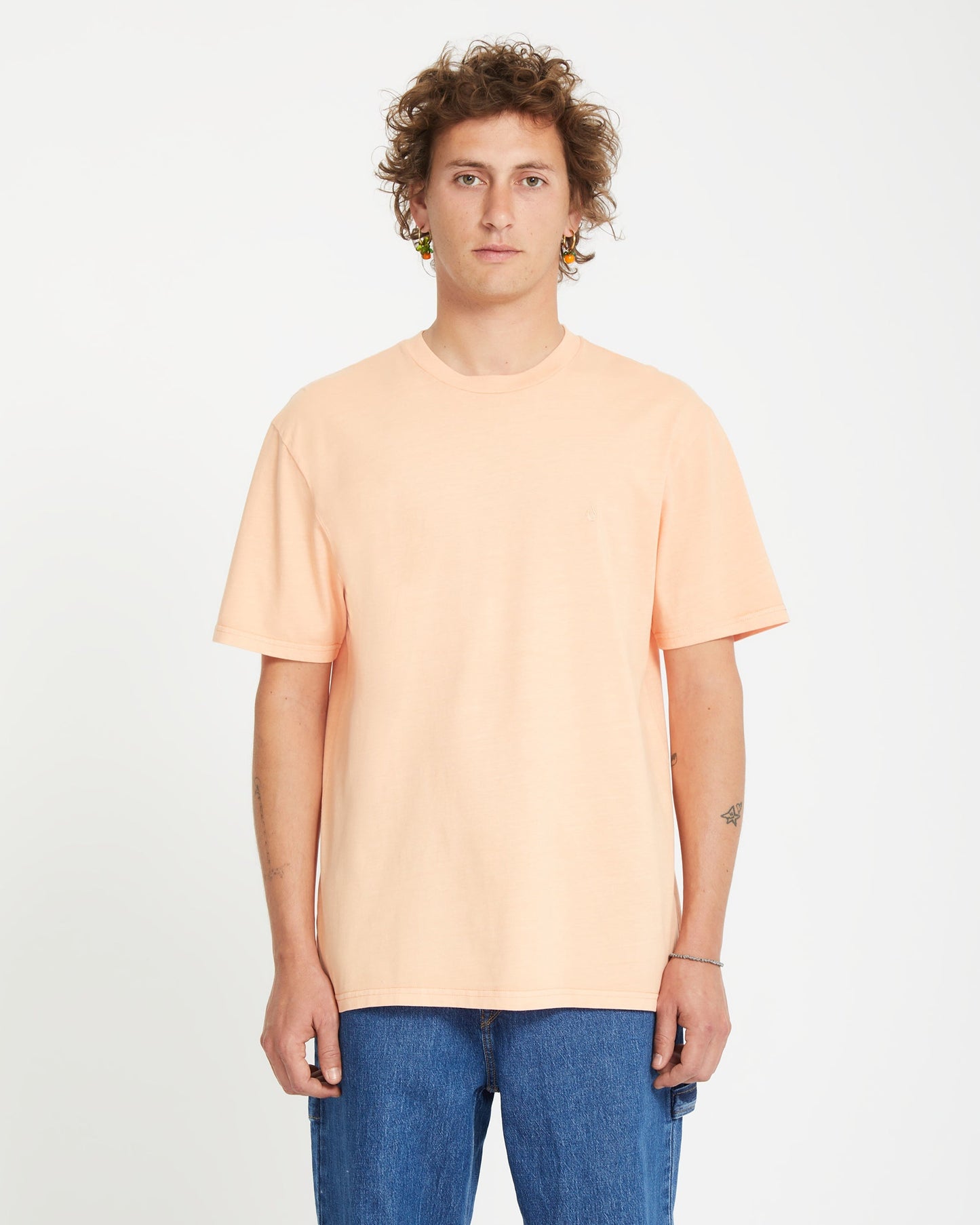 Solid Stone T-Shirt - Heller Pfirsich