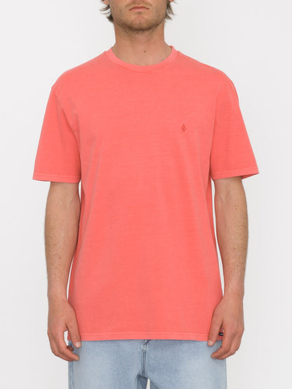Solid Stone T-Shirt - GEWASCHENES RUBIN