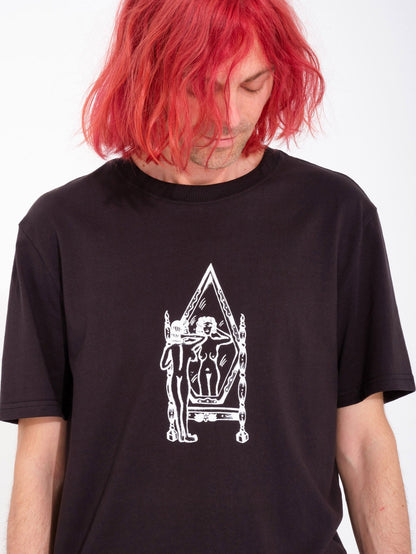 Lintell Mirror T-Shirt – SCHWARZ
