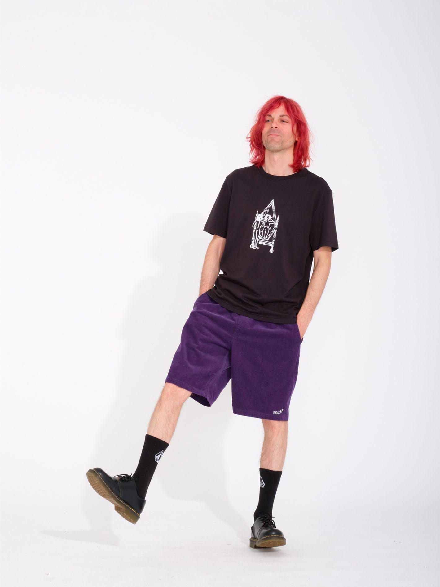 T-shirt Lintell Mirror - BLACK