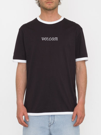 T-shirt Fullring Ringer - BLACK