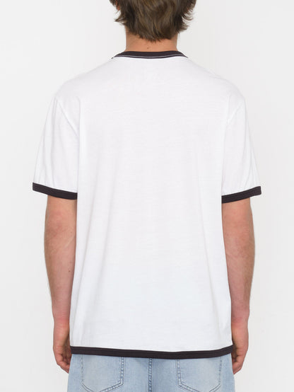 T-shirt Fullring Ringer - WHITE