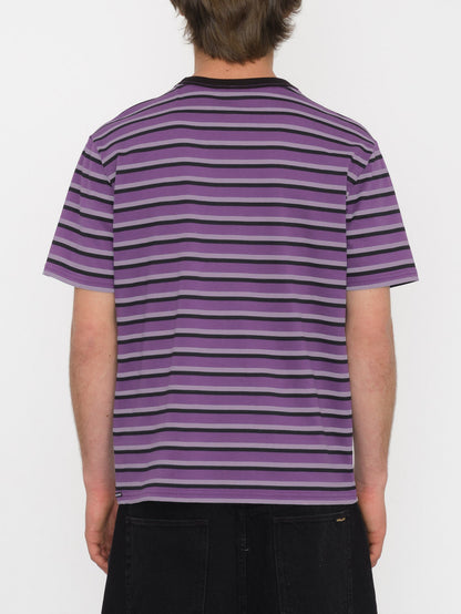 T-shirt Rayeah Stripe - DEEP PURPLE