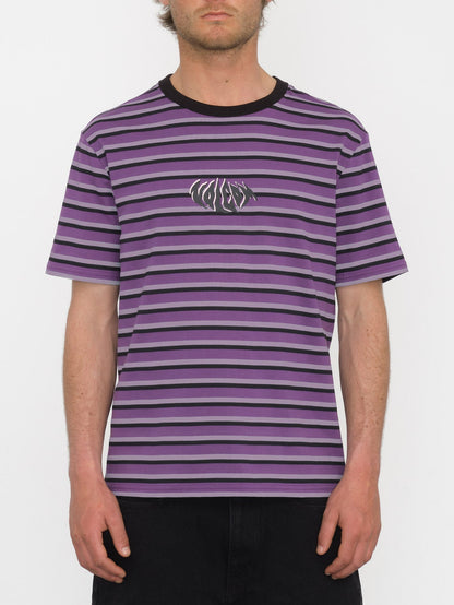 T-shirt Rayeah Stripe - DEEP PURPLE