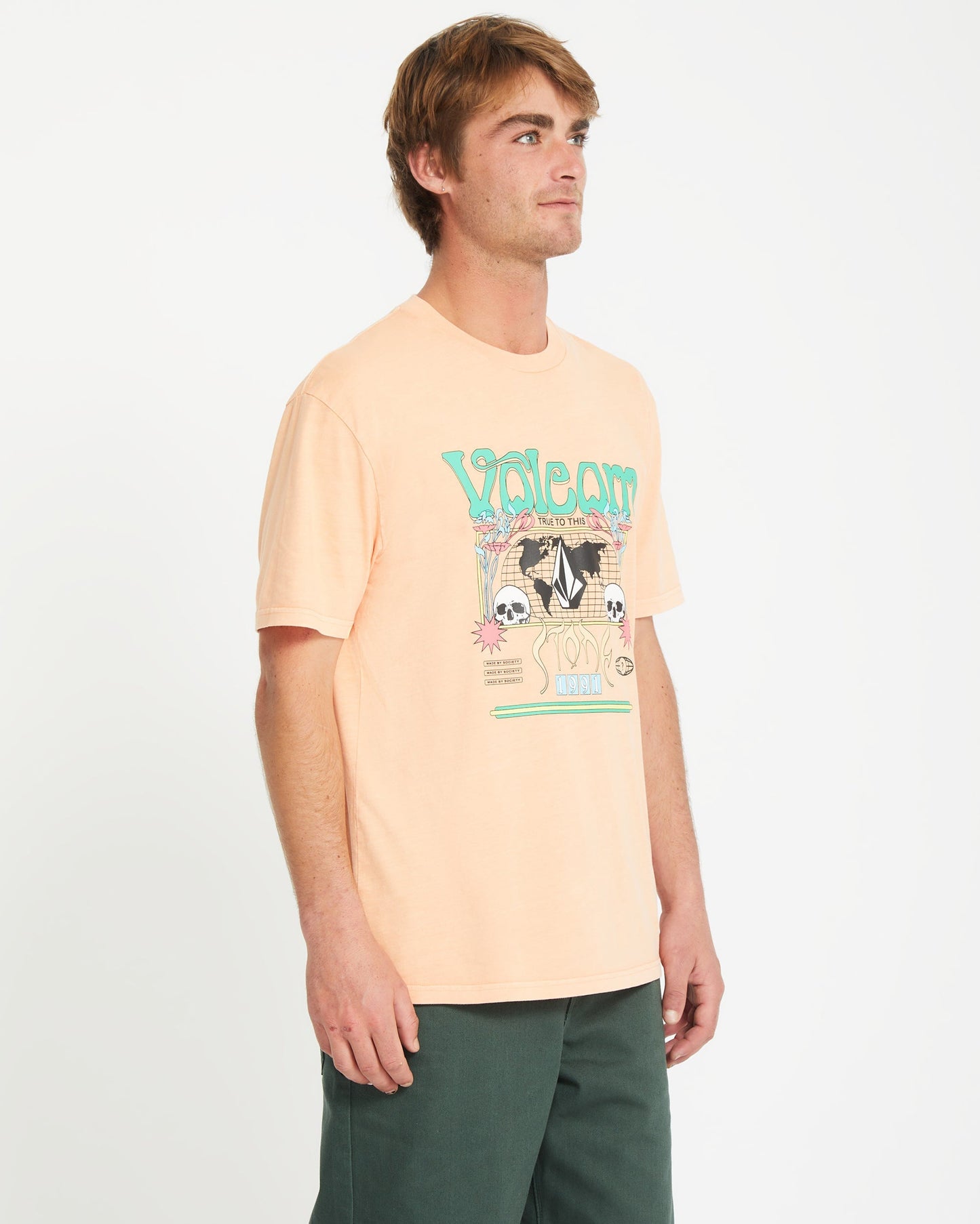 Worldly T-shirt - Pale Peach