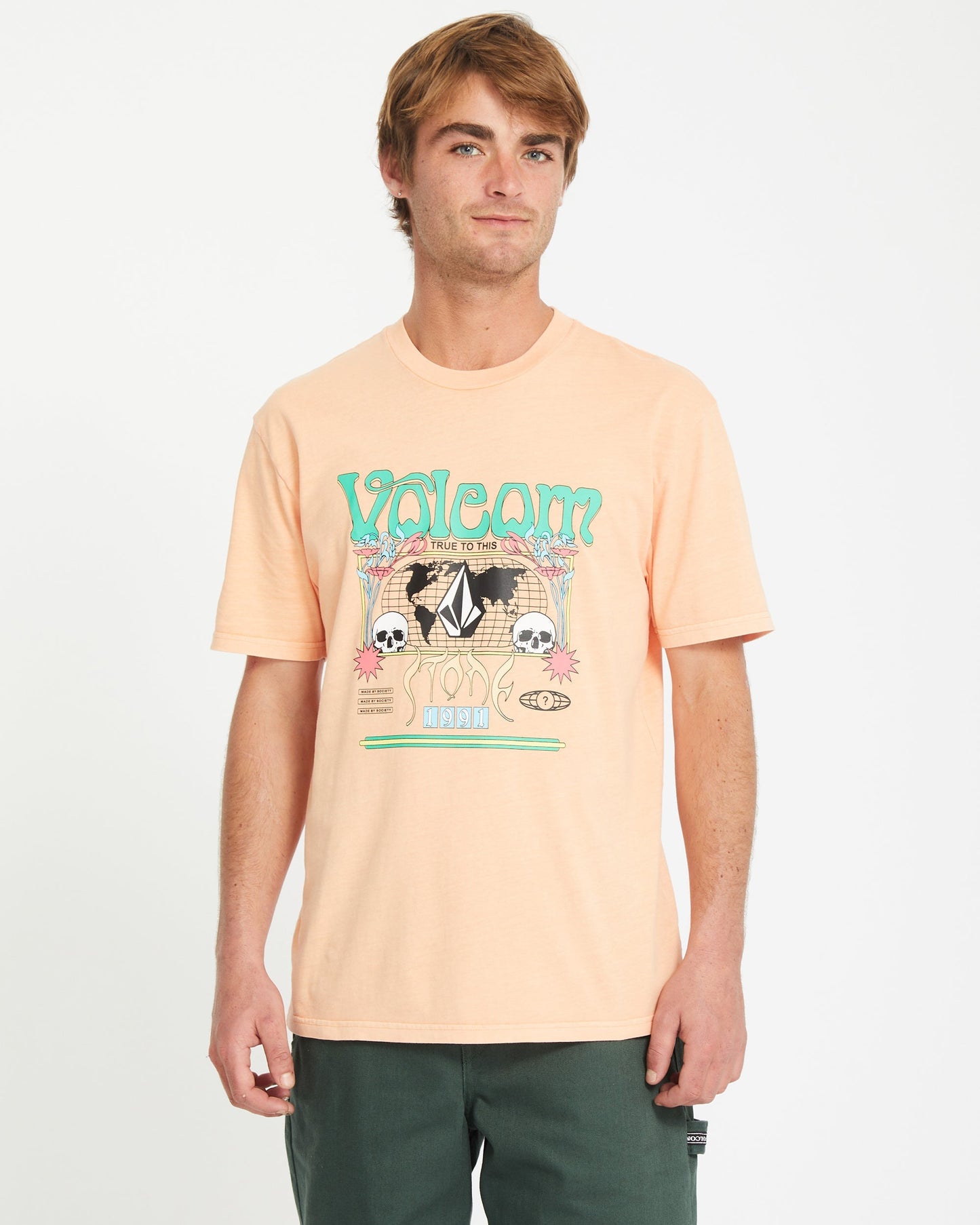 Worldly T-shirt - Pale Peach